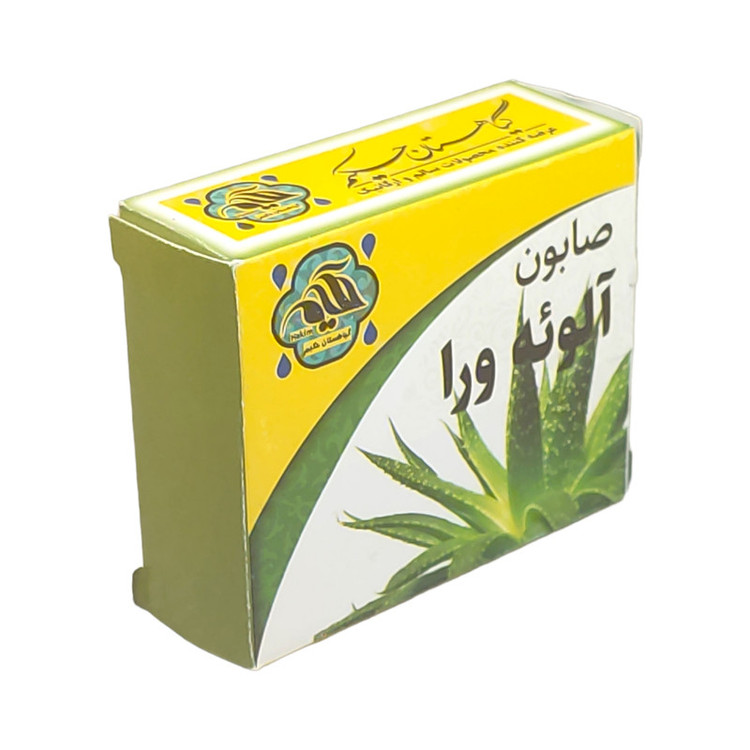 صابون شستشو گیاهستان حکیم مدل آلوئه ورا وزن 80 گرم