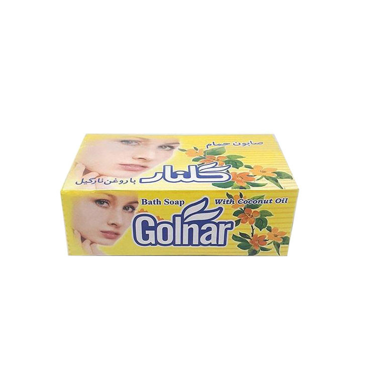 صابون شستشو گلنار مدل لیمویی وزن 130 گرم بسته 4 عددی