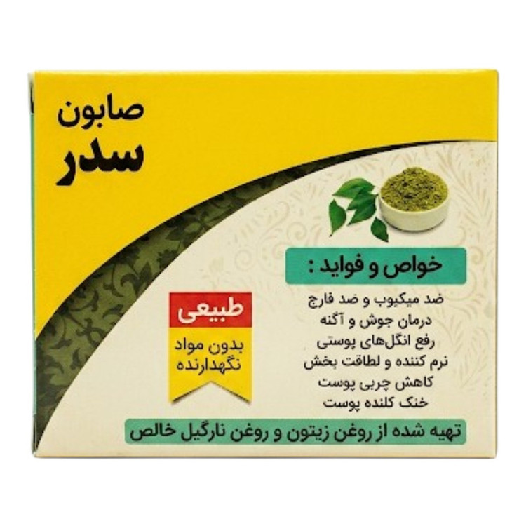 صابون شستشو ضد باکتری صورت و بدن حکیم مدل سدر مناسب برای انواع پوست وزن 50 گرم بسته سه عددی