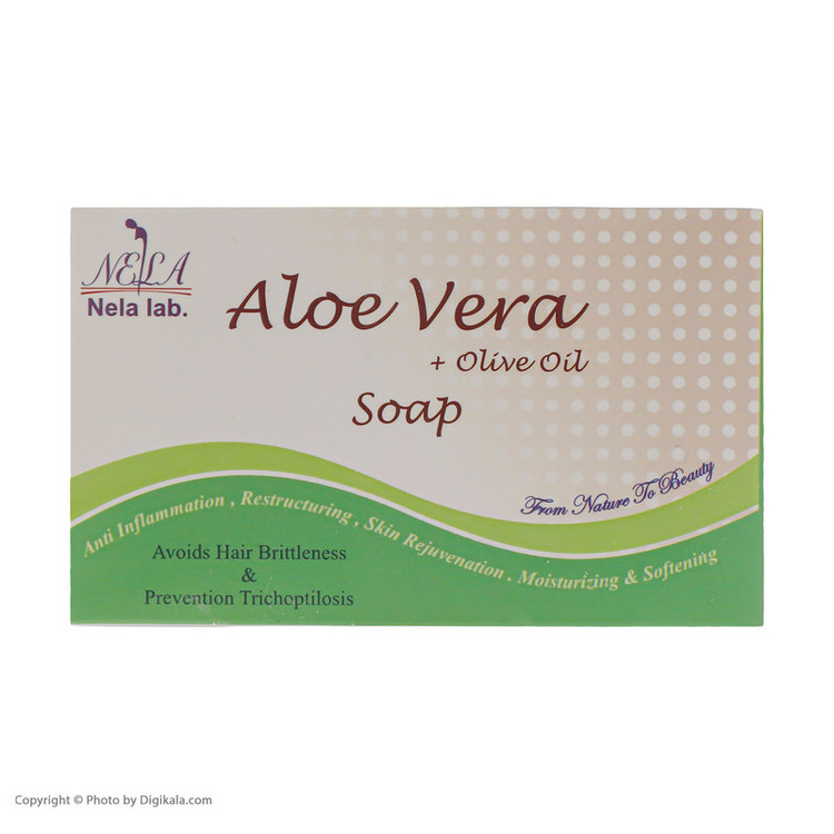صابون شستشو لابراتوار نلا مدل Aloe Vera وزن 70 گرم