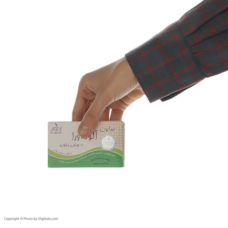 صابون شستشو لابراتوار نلا مدل Aloe Vera وزن 70 گرم