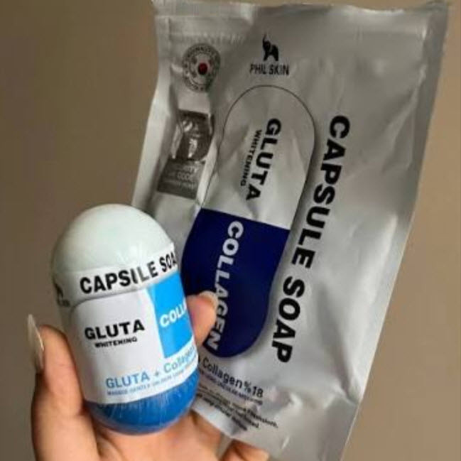 صابون شستشو جوان کننده صورت و بدن فیل اسکین مدل Capsule مناسب برای پوست مختلط وزن ۱۰۰ گرم مجموعه 4 عددی