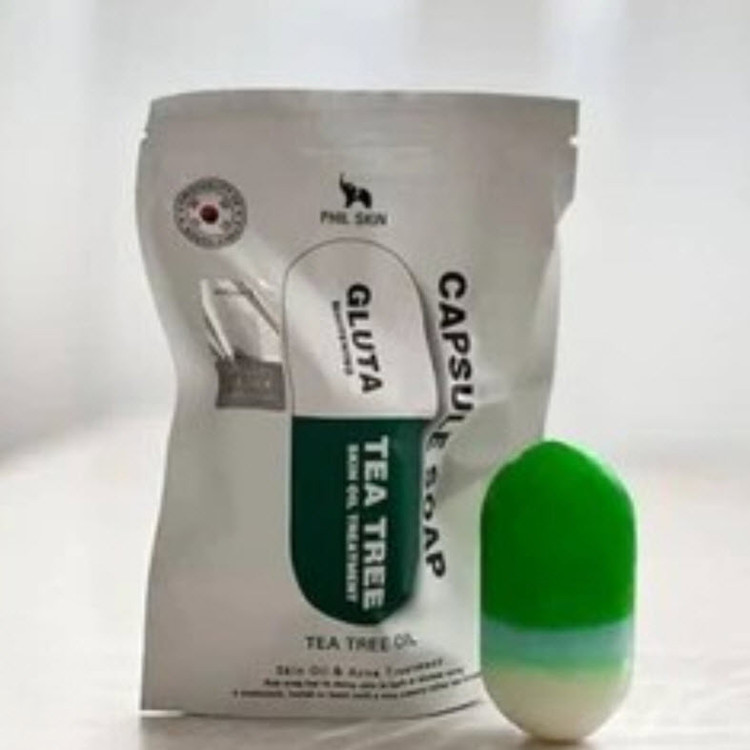 صابون شستشو جوان کننده صورت و بدن فیل اسکین مدل Capsule مناسب برای پوست مختلط وزن ۱۰۰ گرم مجموعه 4 عددی