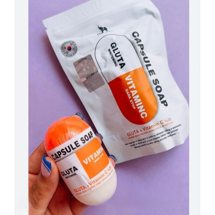 صابون شستشو جوان کننده صورت و بدن فیل اسکین مدل Capsule مناسب برای پوست مختلط وزن ۱۰۰ گرم مجموعه 4 عددی