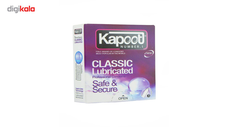 کاندوم کاپوت مدل Classic Lubricated بسته 3 عددی