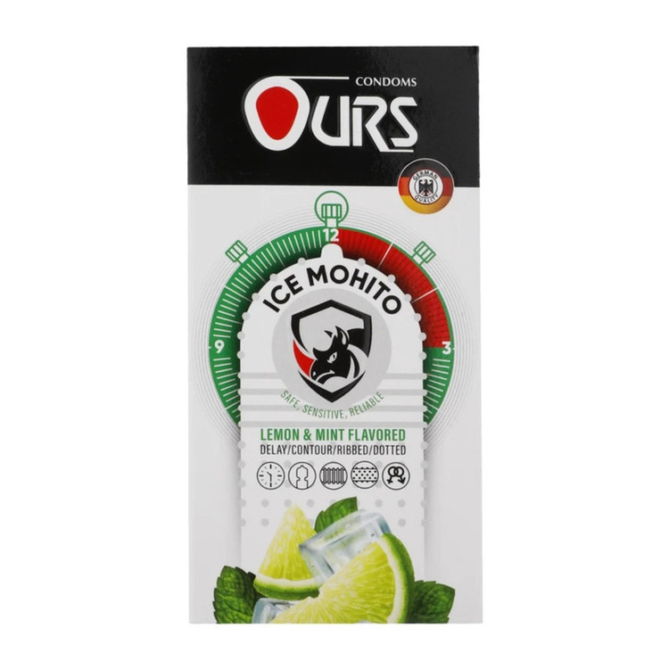 کاندوم تاخیری اورز مدل DELAY PLUS بسته 12 عددی به همراه کاندوم خاردار اورز مدل ICE MOHITO بسته 12 عددی