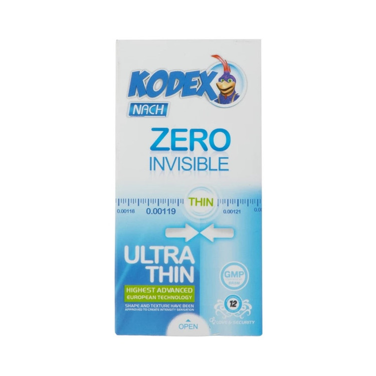 کاندوم خاردار ناچ کدکس مدل بیگ دات بسته 10 عددی به همراه کاندوم کلاسیک ناچ کدکس مدل ZERO INVISIBLE بسته 12 عددی