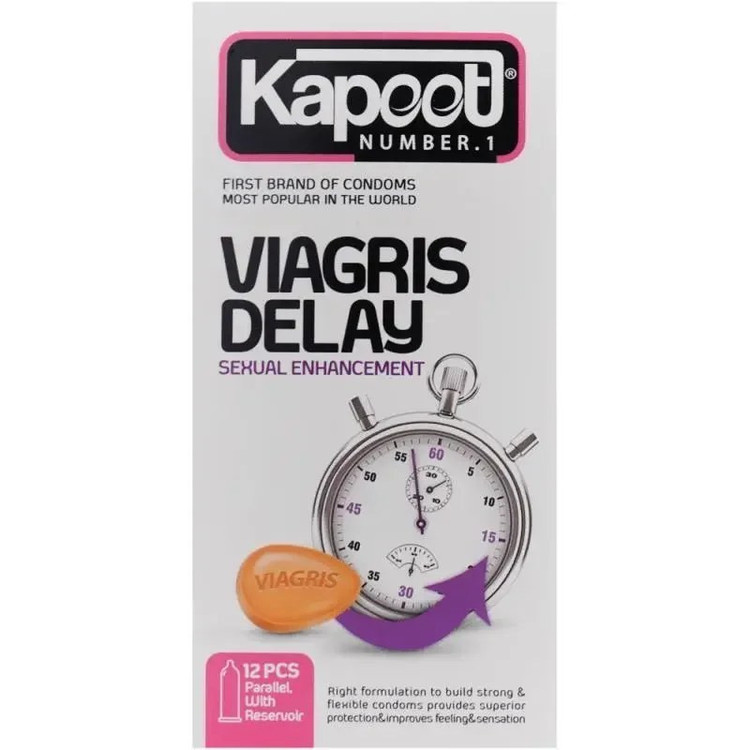 کاندوم کلاسیک کاپوت مدل MICRO THIN بسته 12 عددی به همراه کاندوم تاخیری کاپوت مدل VIAGRIS DELAY بسته 12 عددی