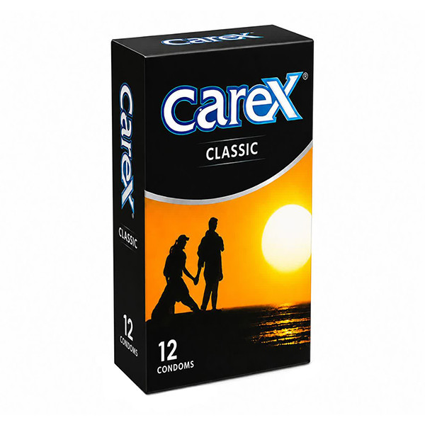 کاندوم کارکس مدل CLASSIC سایز M بسته 12 عددی