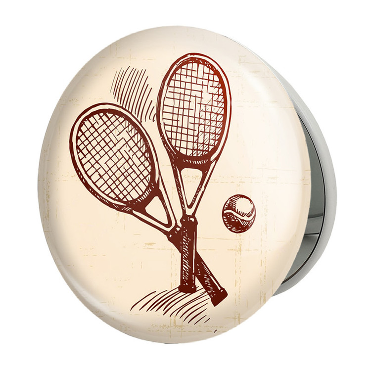 آینه جیبی خندالو طرح تنیس Tennis مدل تاشو کد 26629