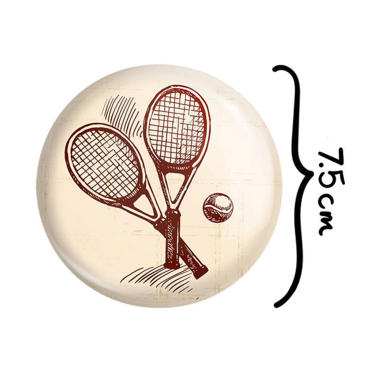 آینه جیبی خندالو طرح تنیس Tennis مدل تاشو کد 26629