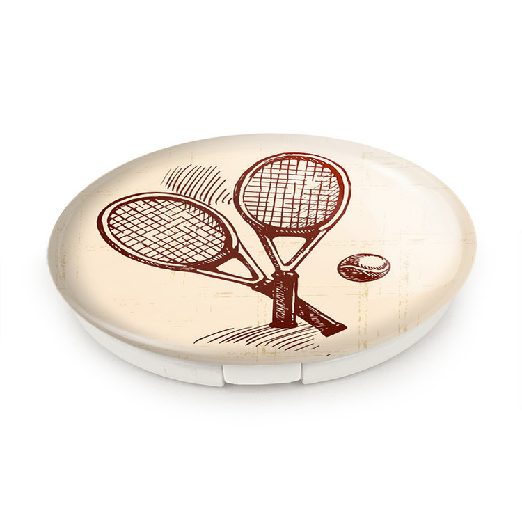 آینه جیبی خندالو طرح تنیس Tennis مدل تاشو کد 26629