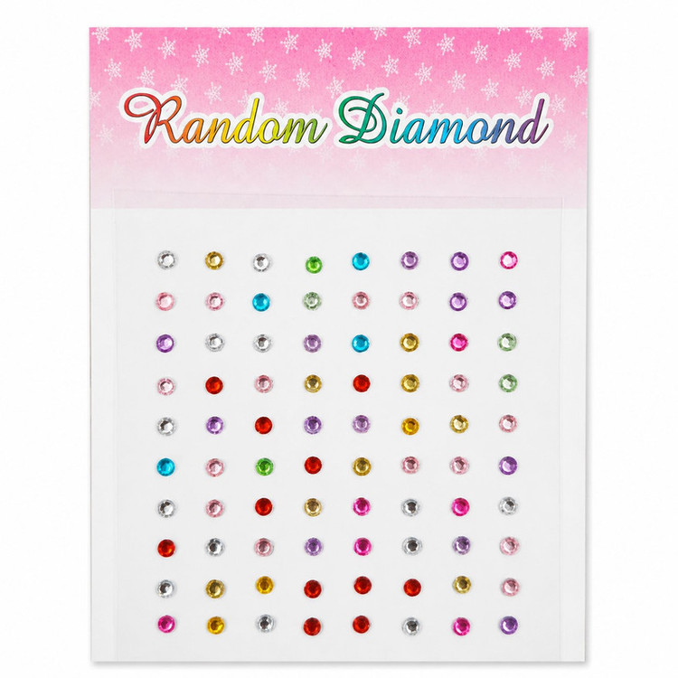 نگین صورت مدل Random Diamond بسته 80 عددی