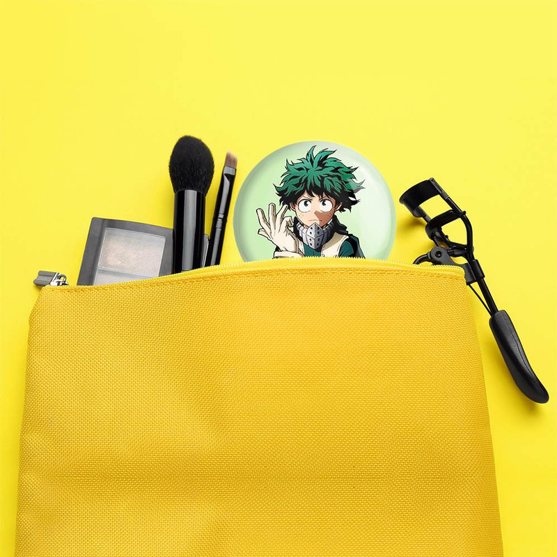 آینه جیبی خندالو مدل ایزوکو میدوریا انیمه آکادمی قهرمان من My Hero Academia کد 10074
