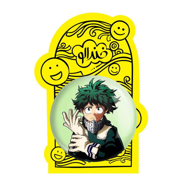 آینه جیبی خندالو مدل ایزوکو میدوریا انیمه آکادمی قهرمان من My Hero Academia کد 10074