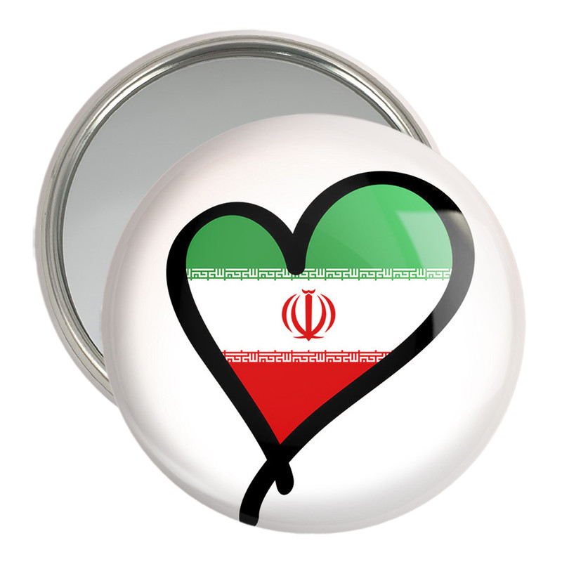 آینه جیبی خندالو مدل پرچم ایران کد 20518