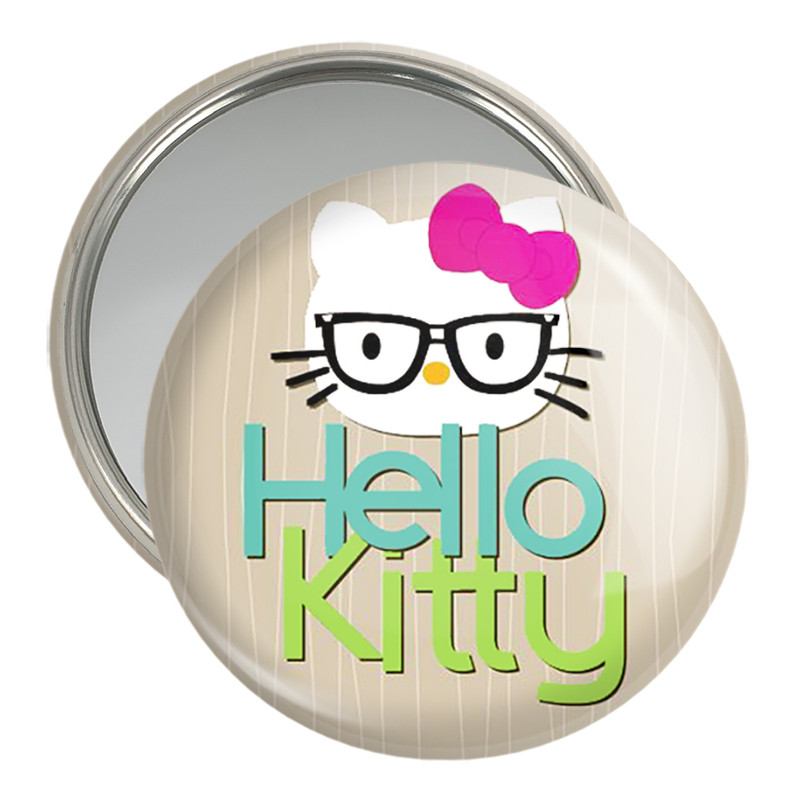آینه جیبی خندالو مدل هلو کیتی Hello Kitty  کد 2483
