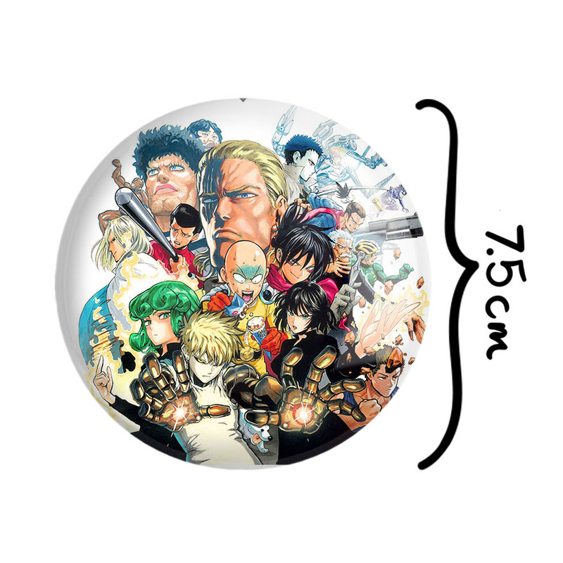 آینه جیبی خندالو مدل انیمه مرد تک مشتی One Punch Man کد 10525