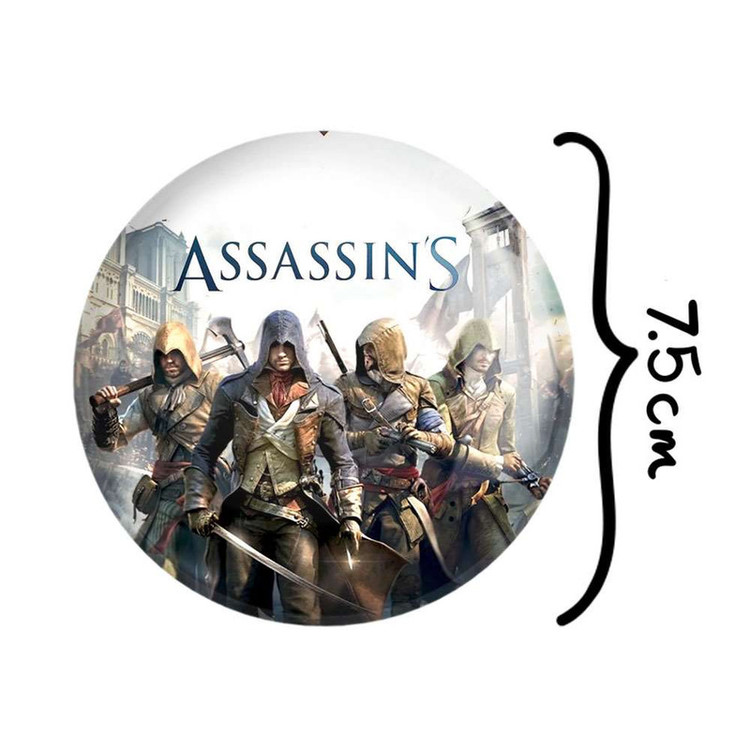 آینه جیبی خندالو طرح اساسینز کرید Assassins Creed کد 4975
