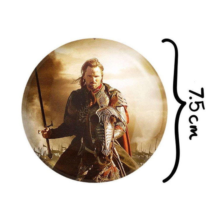 آینه جیبی خندالو طرح آراگورن ارباب حلقه ها Lord of the Rings کد 4762