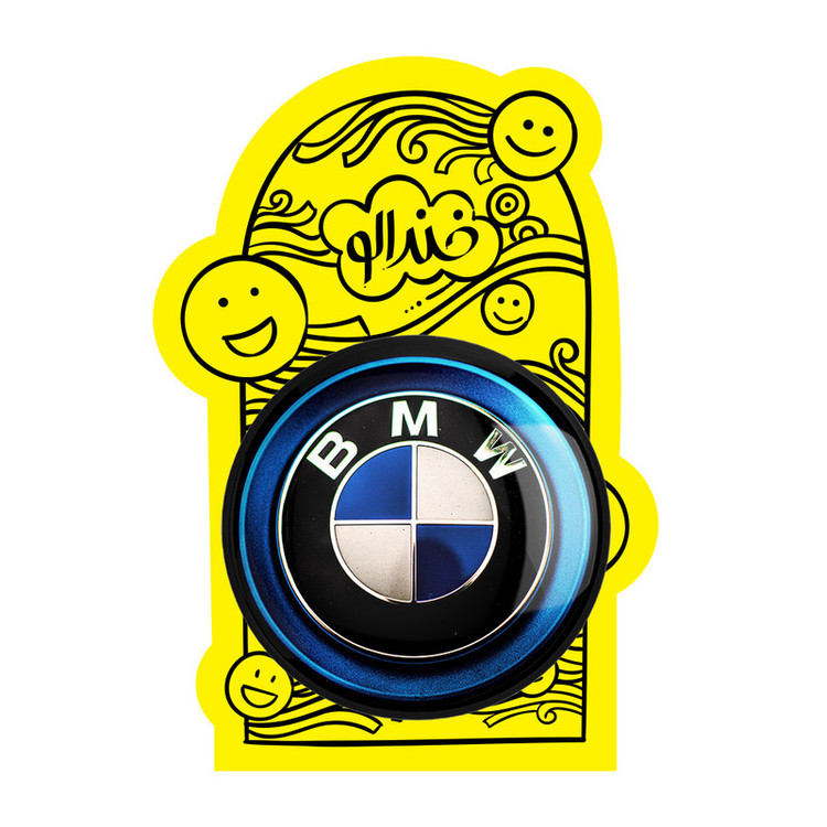 آینه جیبی خندالو طرح بی ام دبلیو BMW مدل تاشو کد 23634