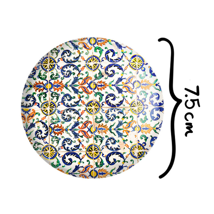 آینه جیبی خندالو مدل کاشی کد 2164