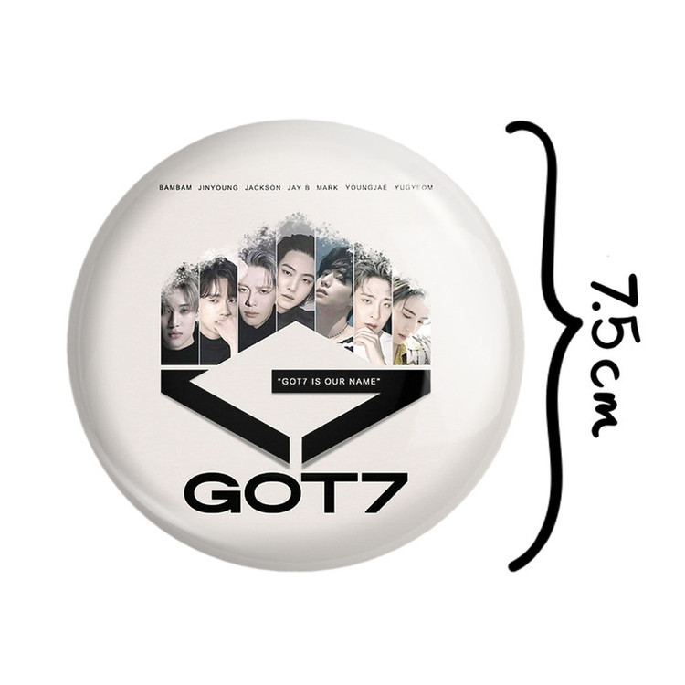 آینه جیبی خندالو مدل گروه گات سون GOT7 کد 21034