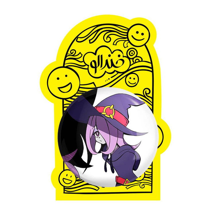 آینه جیبی خندالو مدل سوسی انیمه Little Witch Academia کد 22864