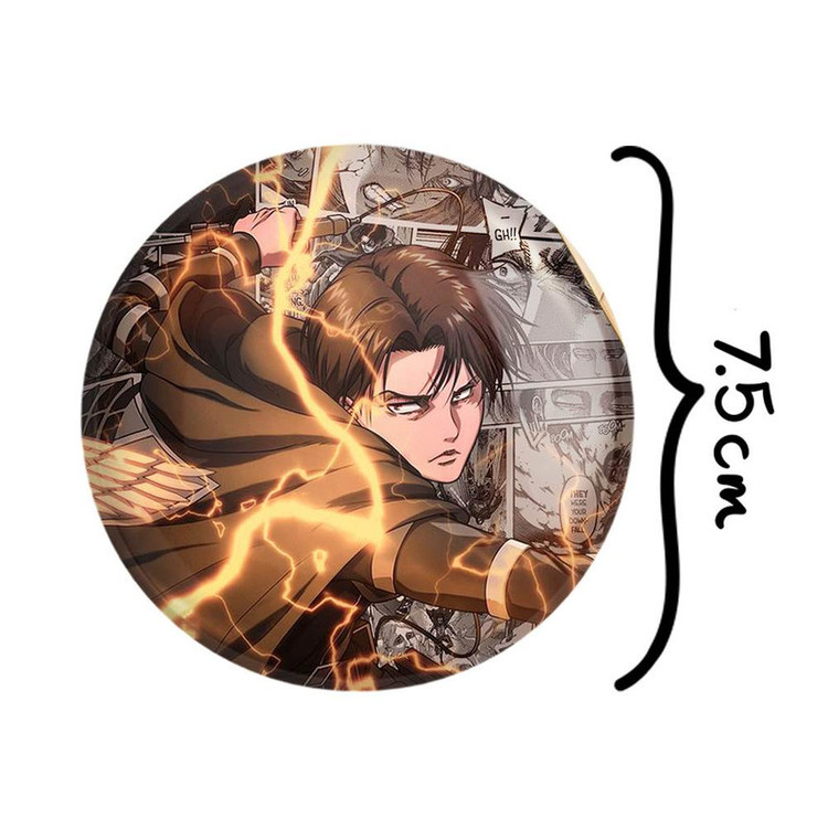آینه جیبی خندالو مدل لیوای آکرمن انیمه اتک آن تایتان Attack on Titan کد 11002