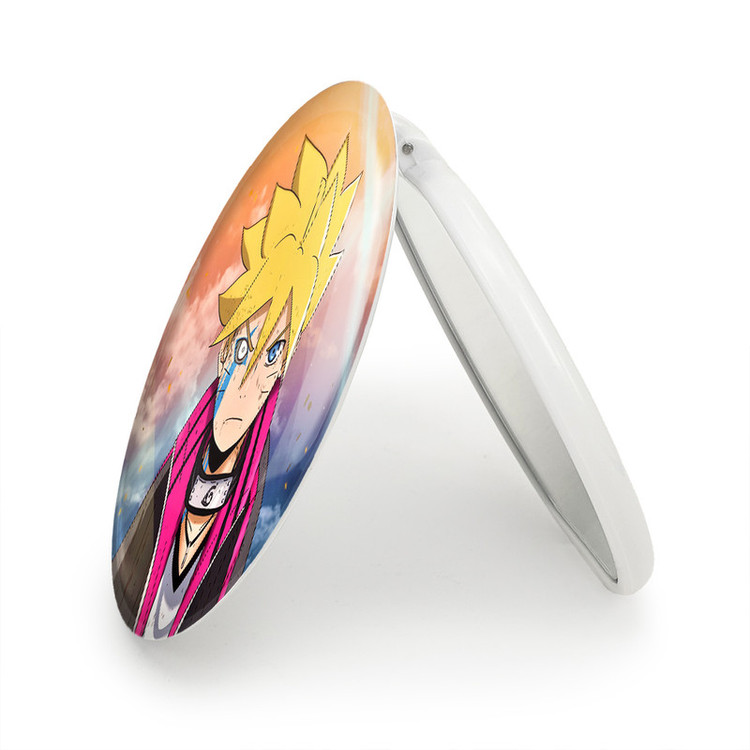 آینه جیبی خندالو طرح بوروتو اوزوماکی انیمه بوروتو Boruto مدل تاشو کد 15729