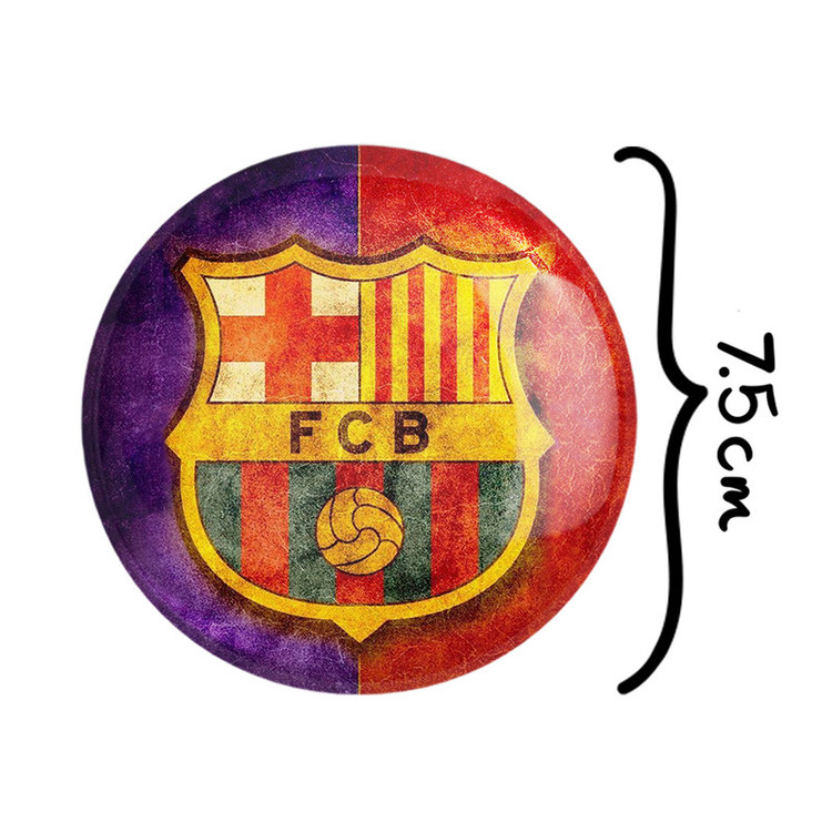 آینه جیبی خندالو طرح باشگاه بارسلونا FC Barcelona مدل تاشو کد 2061