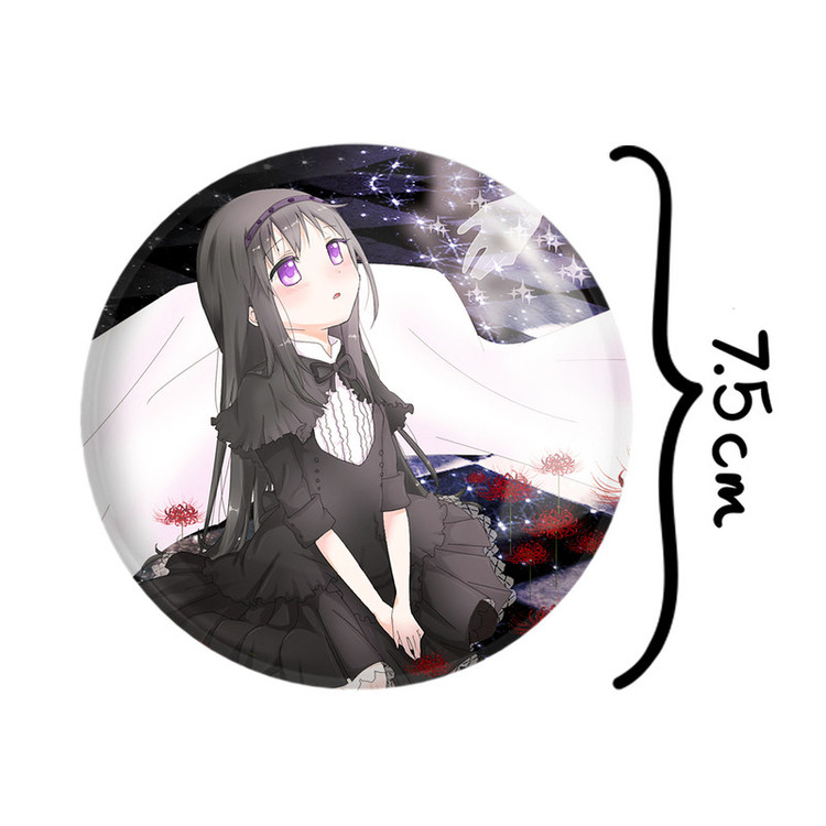 آینه جیبی خندالو طرح همورا اکامی انیمه مادوکا مجیکا Madoka Magica مدل تاشو کد 18397