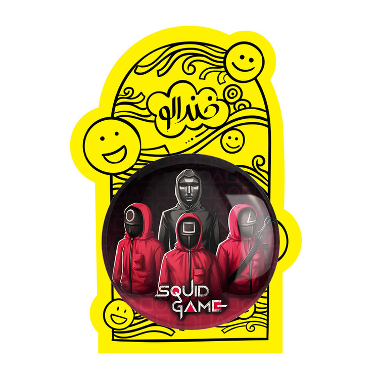 آینه جیبی خندالو طرح بازی مرکب Squid Game مدل تاشو کد 10805