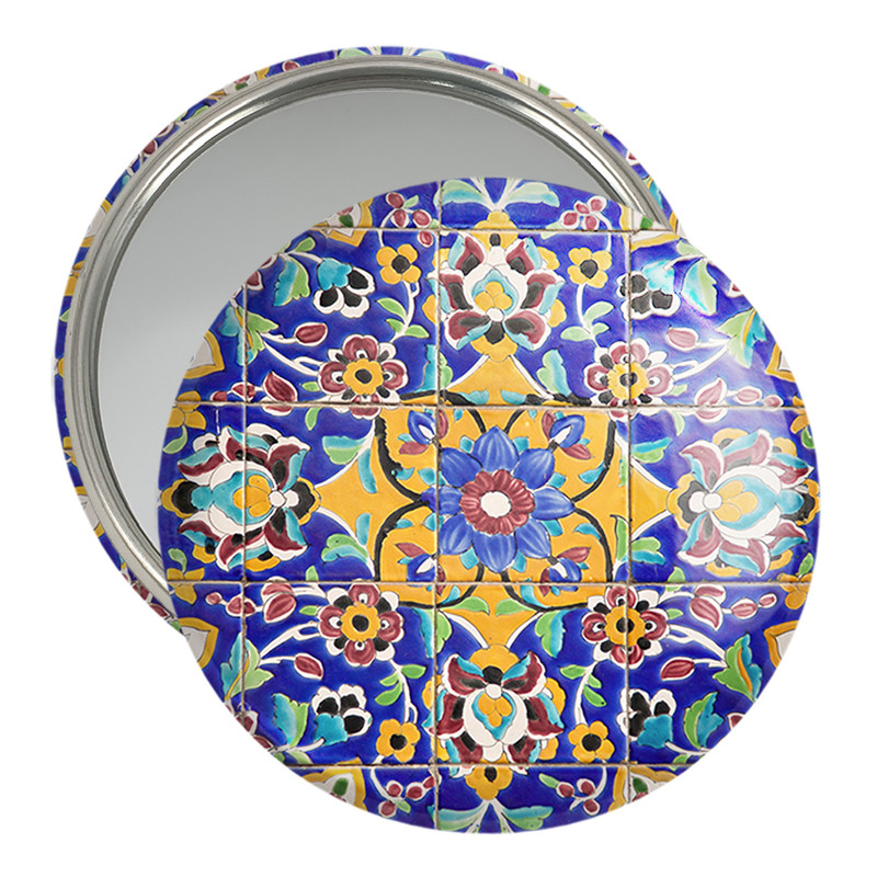 آینه جیبی خندالو مدل کاشی کد 2160