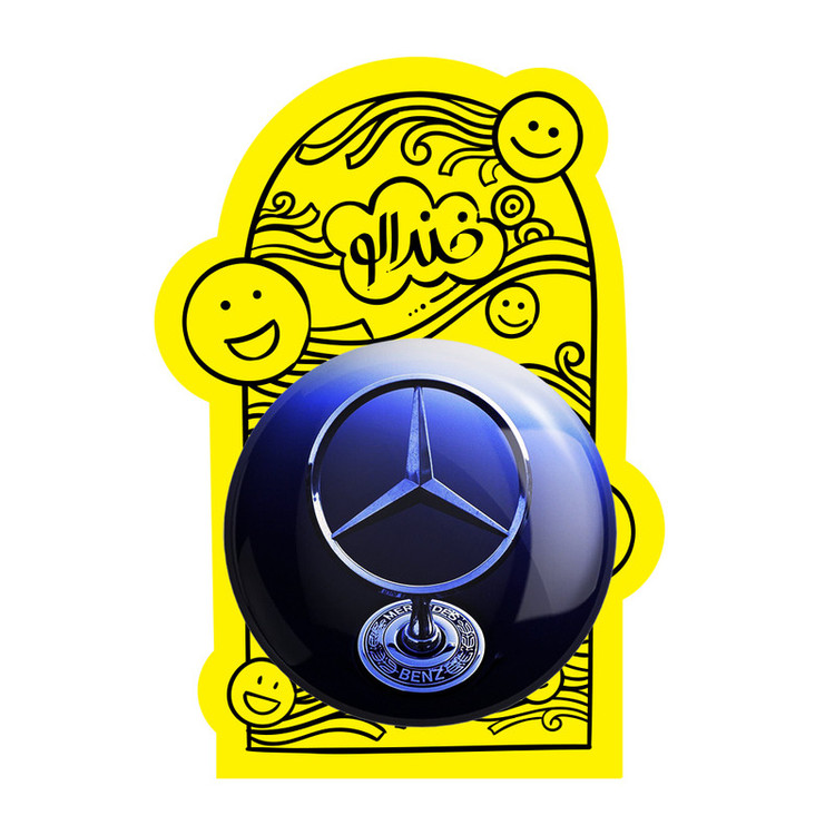 آینه جیبی خندالو طرح مرسدس بنز Mercedes Benz مدل تاشو کد 23506