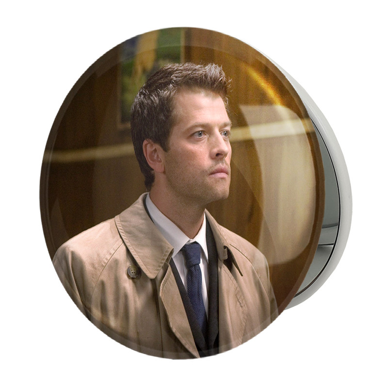 آینه جیبی خندالو طرح کستیل سریال سوپرنچرال Supernatural مدل تاشو کد 24531
