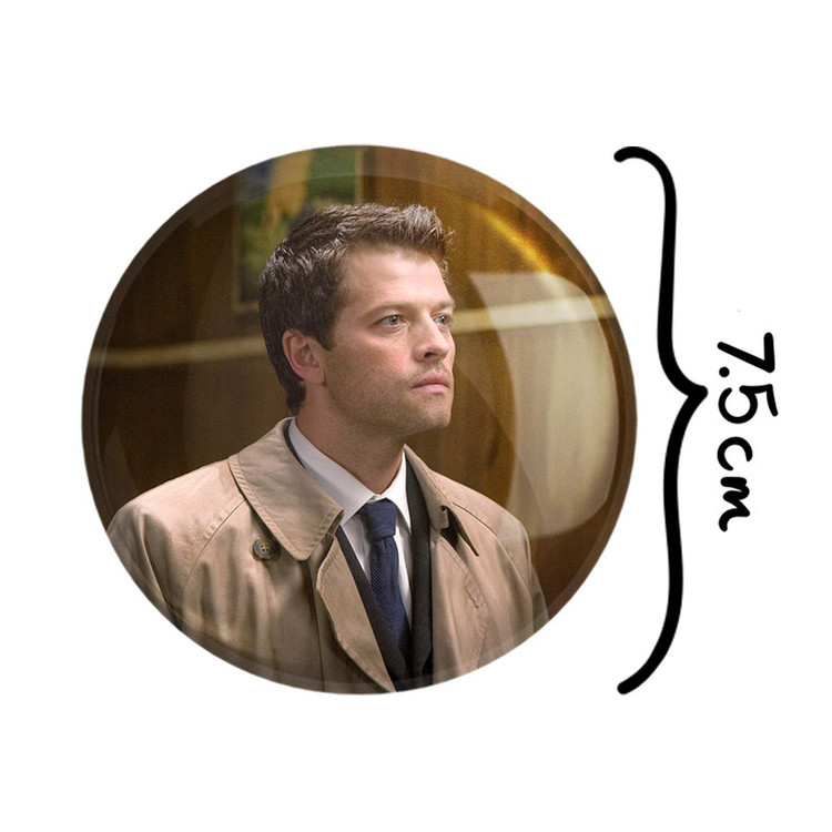 آینه جیبی خندالو طرح کستیل سریال سوپرنچرال Supernatural مدل تاشو کد 24531