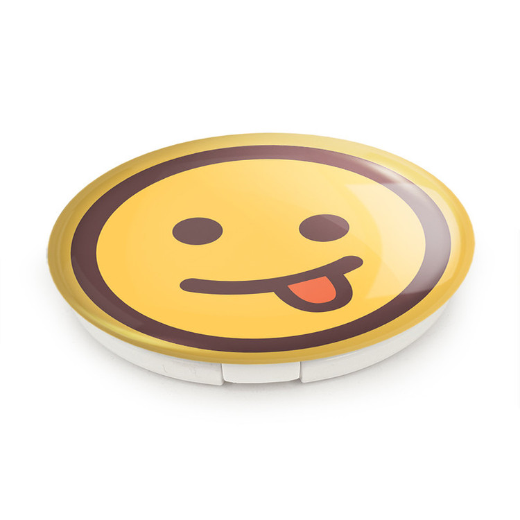 آینه جیبی خندالو طرح ایموجی Emoji مدل تاشو کد 5381