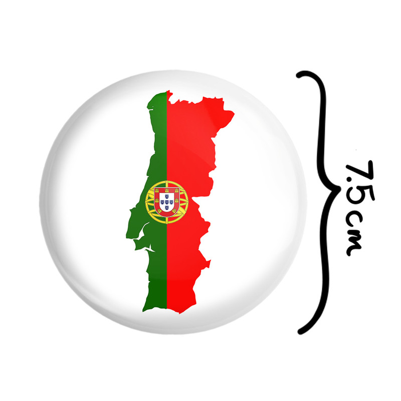 آینه جیبی خندالو طرح پرچم پرتغال مدل تاشو کد 20542