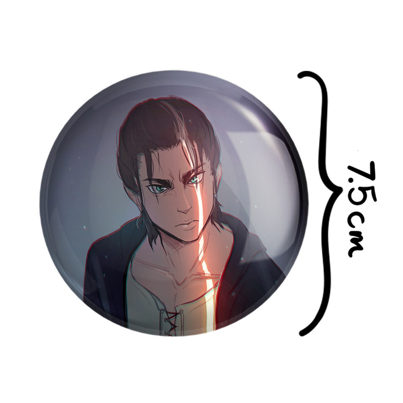 آینه جیبی خندالو طرح ارن یگر انیمه اتک آن تایتان Attack on Titan مدل تاشو کد 11011