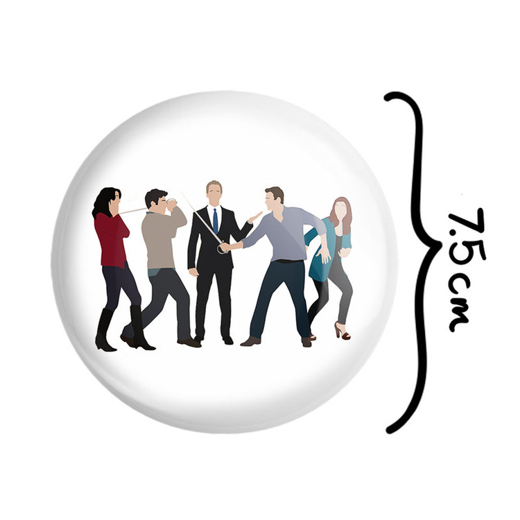 آینه جیبی خندالو طرح سریال آشنایی با مادر How I Met Your Mother مدل تاشو کد 13791