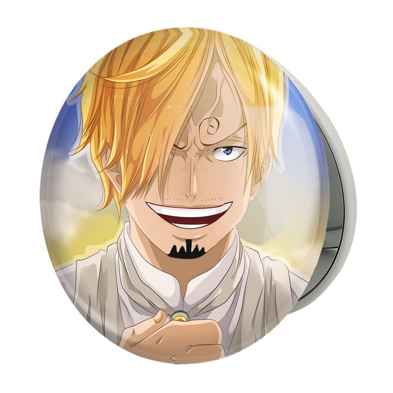 آینه جیبی خندالو طرح سانجی انیمه وان پیس One Piece مدل تاشو کد 11422