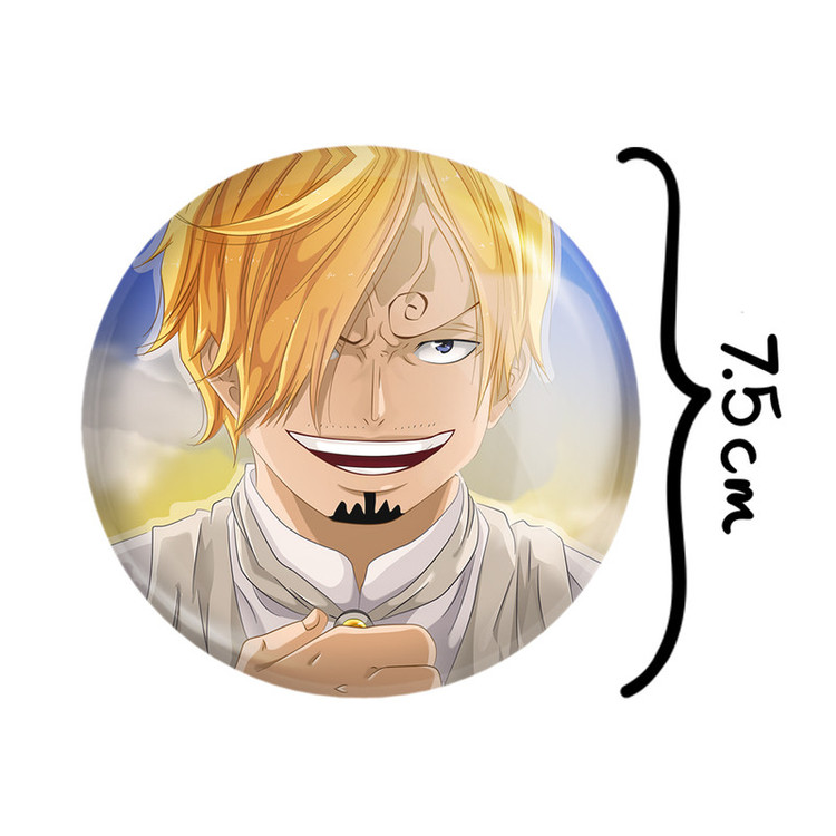 آینه جیبی خندالو طرح سانجی انیمه وان پیس One Piece مدل تاشو کد 11422