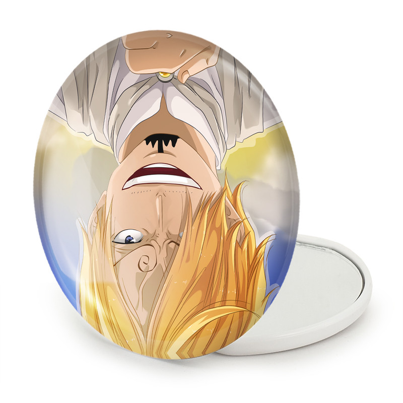آینه جیبی خندالو طرح سانجی انیمه وان پیس One Piece مدل تاشو کد 11422