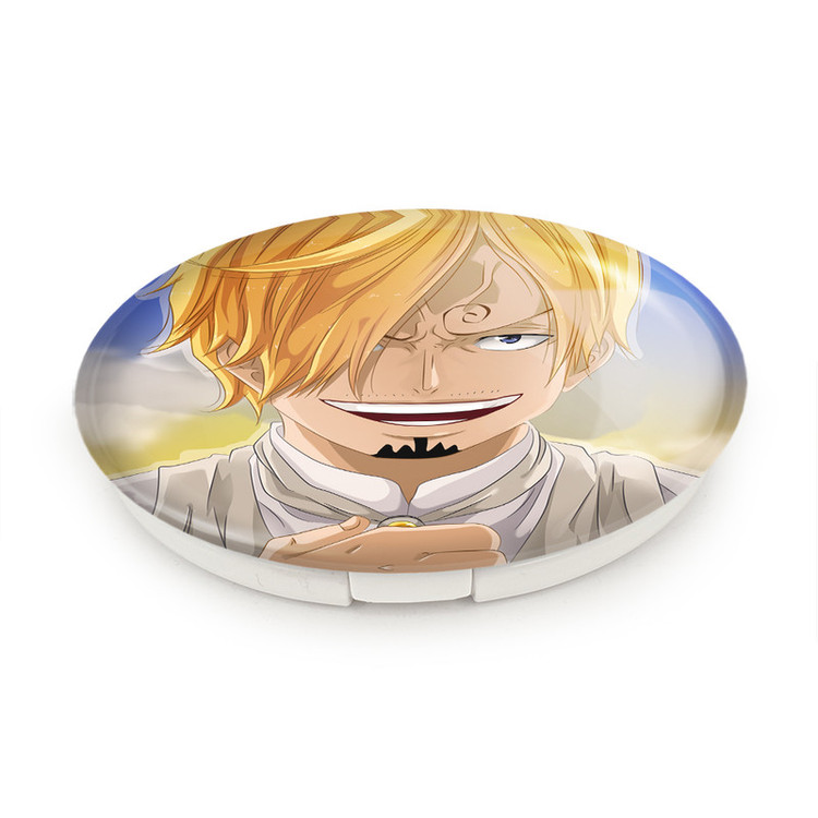 آینه جیبی خندالو طرح سانجی انیمه وان پیس One Piece مدل تاشو کد 11422