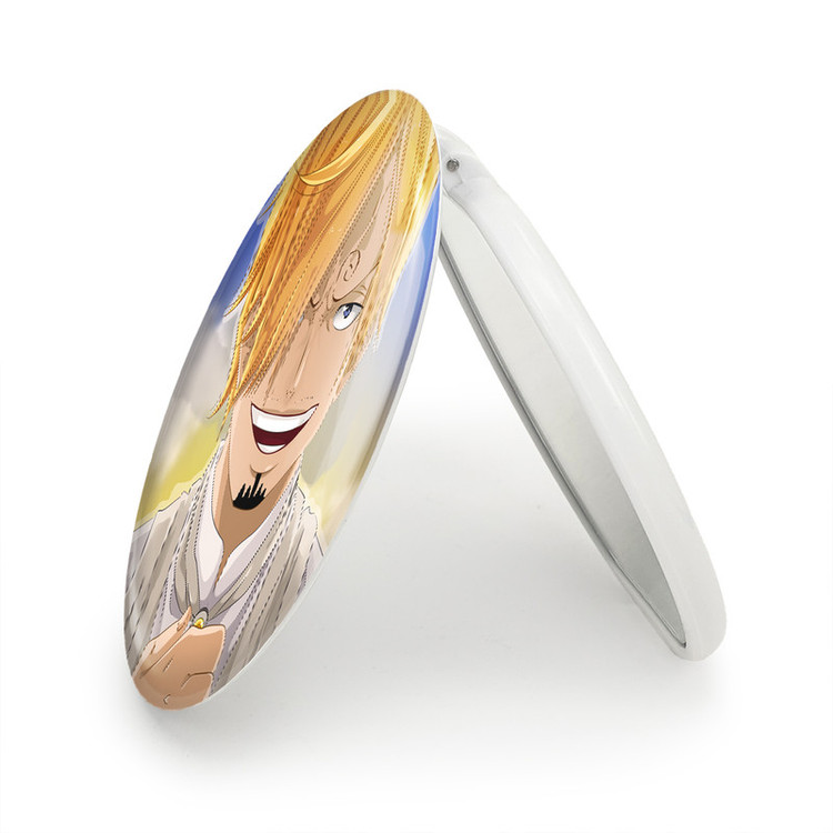 آینه جیبی خندالو طرح سانجی انیمه وان پیس One Piece مدل تاشو کد 11422