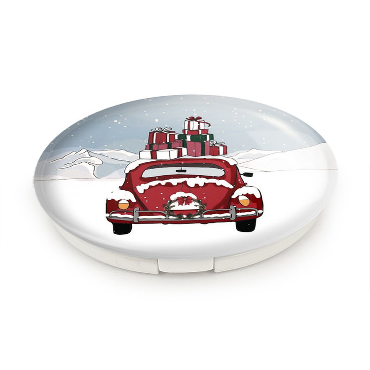 آینه جیبی خندالو طرح کریسمس Christmas مدل تاشو کد 22141