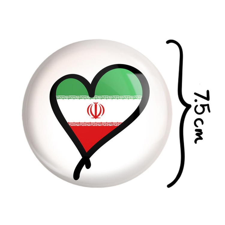 آینه جیبی خندالو طرح پرچم ایران مدل تاشو کد 20518