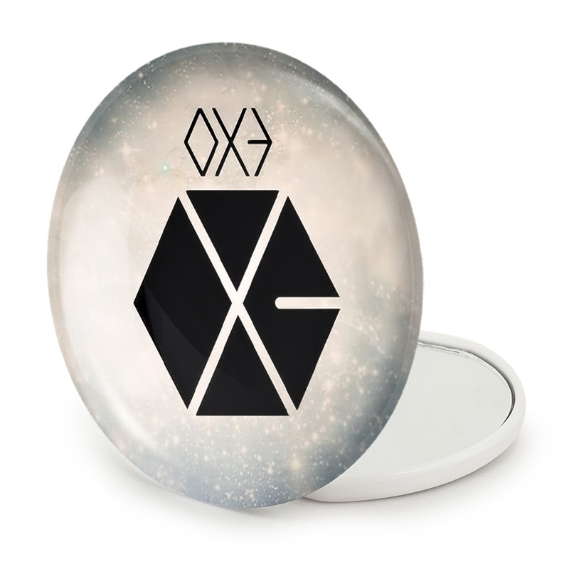 آینه جیبی خندالو طرح گروه اکسو EXO مدل تاشو کد 13653