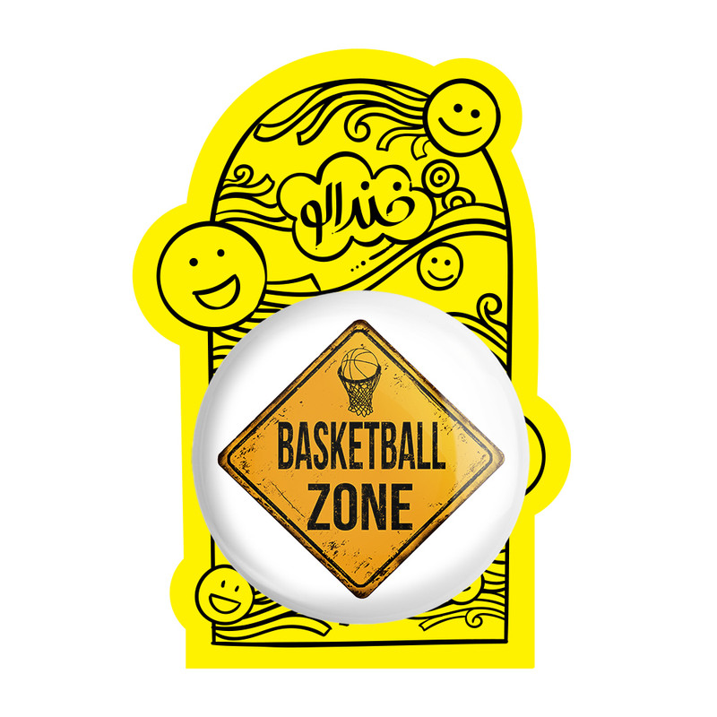 آینه جیبی خندالو طرح بسکتبال Basketball مدل تاشو کد 26465